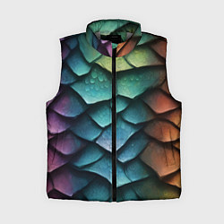 Женский жилет Цветная чешуя дракона