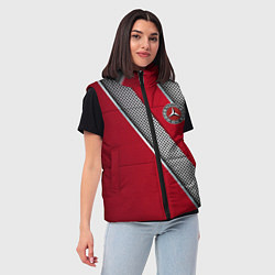 Женский жилет Mercedes carbon, цвет: 3D-светло-серый — фото 2