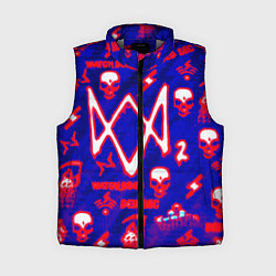 Женский жилет Watch dogs neon, цвет: 3D-светло-серый