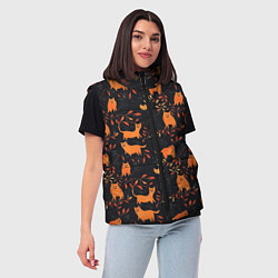 Женский жилет Рыжие котики, цвет: 3D-светло-серый — фото 2