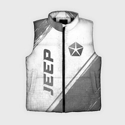 Женский жилет Jeep - white gradient вертикально, цвет: 3D-черный