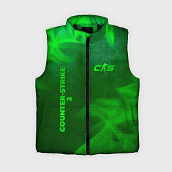 Женский жилет Counter-Strike 2 - green gradient вертикально