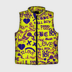 Женский жилет Lil peep rap pattern, цвет: 3D-светло-серый