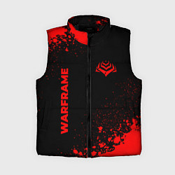 Женский жилет Warframe - red gradient вертикально, цвет: 3D-черный