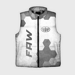 Женский жилет FAW - white gradient вертикально, цвет: 3D-черный
