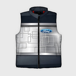 Женский жилет FORD текстура из метала