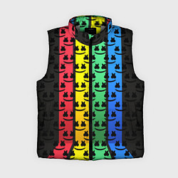 Женский жилет Marshmello neon music dj, цвет: 3D-светло-серый