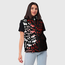 Женский жилет Marshmello краски, цвет: 3D-красный — фото 2