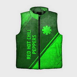 Женский жилет Red Hot Chili Peppers - green gradient вертикально