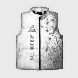 Женский жилет Fall Out Boy - white gradient по-вертикали