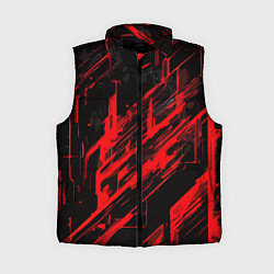 Женский жилет Red stripes on a black background