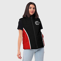 Женский жилет Черно-красный FIRM, цвет: 3D-светло-серый — фото 2