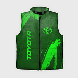 Женский жилет Toyota - green gradient вертикально