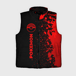 Женский жилет Pokemon - red gradient по-вертикали, цвет: 3D-черный