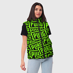 Женский жилет PUBG pattern game, цвет: 3D-светло-серый — фото 2