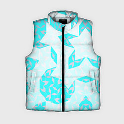 Женский жилет Паттерн Пенроуза : бирюзовый, цвет: 3D-светло-серый