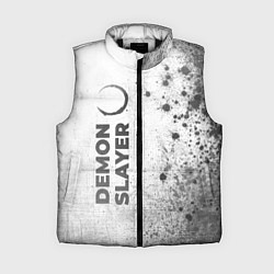 Женский жилет Demon Slayer - white gradient по-вертикали