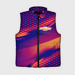 Женский жилет Chevrolet текстура, цвет: 3D-светло-серый