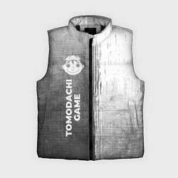 Женский жилет Tomodachi Game - grey gradient по-вертикали, цвет: 3D-черный