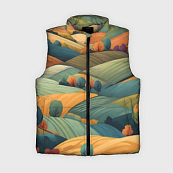 Женский жилет Луга поля, цвет: 3D-светло-серый