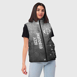 Женский жилет Ozzy Osbourne - grey gradient вертикально, цвет: 3D-черный — фото 2