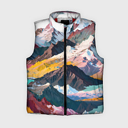 Женский жилет Искусство гор, цвет: 3D-красный