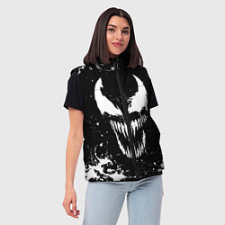 Женский жилет Venom logo, цвет: 3D-черный — фото 2