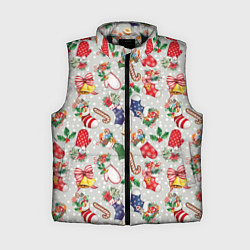 Женский жилет Christmas Pattern, цвет: 3D-черный