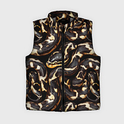 Женский жилет Змея черно-белая, цвет: 3D-светло-серый