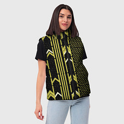 Женский жилет Закулисье классика на чёрном фоне, цвет: 3D-черный — фото 2