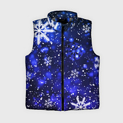 Женский жилет Новогодние узорчатые снежинки