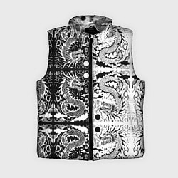 Женский жилет Драконы инь и янь с узорами