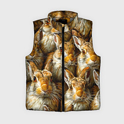 Женский жилет Зайцы, цвет: 3D-светло-серый