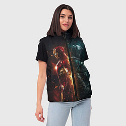 Женский жилет Железный Человек - Доктор Дум, цвет: 3D-красный — фото 2