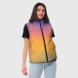 Женский жилет Яркий градиент, цвет: 3D-черный — фото 2