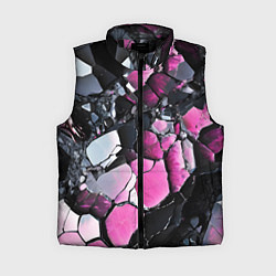 Женский жилет Чёрно-розовый камень