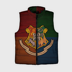 Женский жилет Hogwarts emblem, цвет: 3D-черный