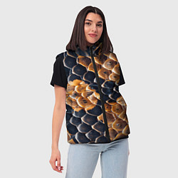 Женский жилет Змеиный талисман, цвет: 3D-черный — фото 2