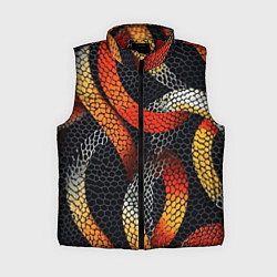 Женский жилет В змеях, цвет: 3D-красный