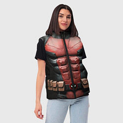 Женский жилет Костюм Дэдпула, цвет: 3D-черный — фото 2