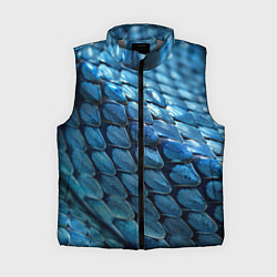 Женский жилет Голубая кожа змеи