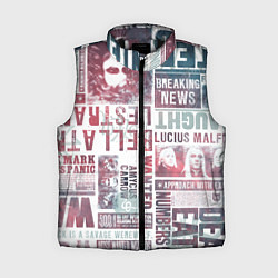 Женский жилет Паттерн газеты - Гарри Поттер Сириус Блэк и Люциус