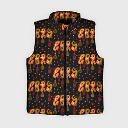 Женский жилет 2025 паттерн символ года змей из русского лубка