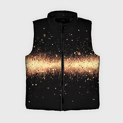 Женский жилет Огненные искры на черном