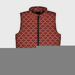 Женский жилет Тёмно-красный полосы ромбы