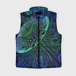 Женский жилет Фрактальный узор шипы