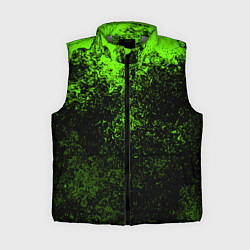Женский жилет Зеленые брызги красок
