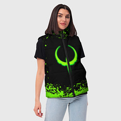 Женский жилет Quake кислотные краски, цвет: 3D-красный — фото 2