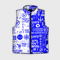 Женский жилет Twenty one pilots лого, цвет: 3D-светло-серый