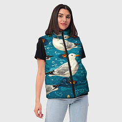 Женский жилет Чайка, цвет: 3D-красный — фото 2